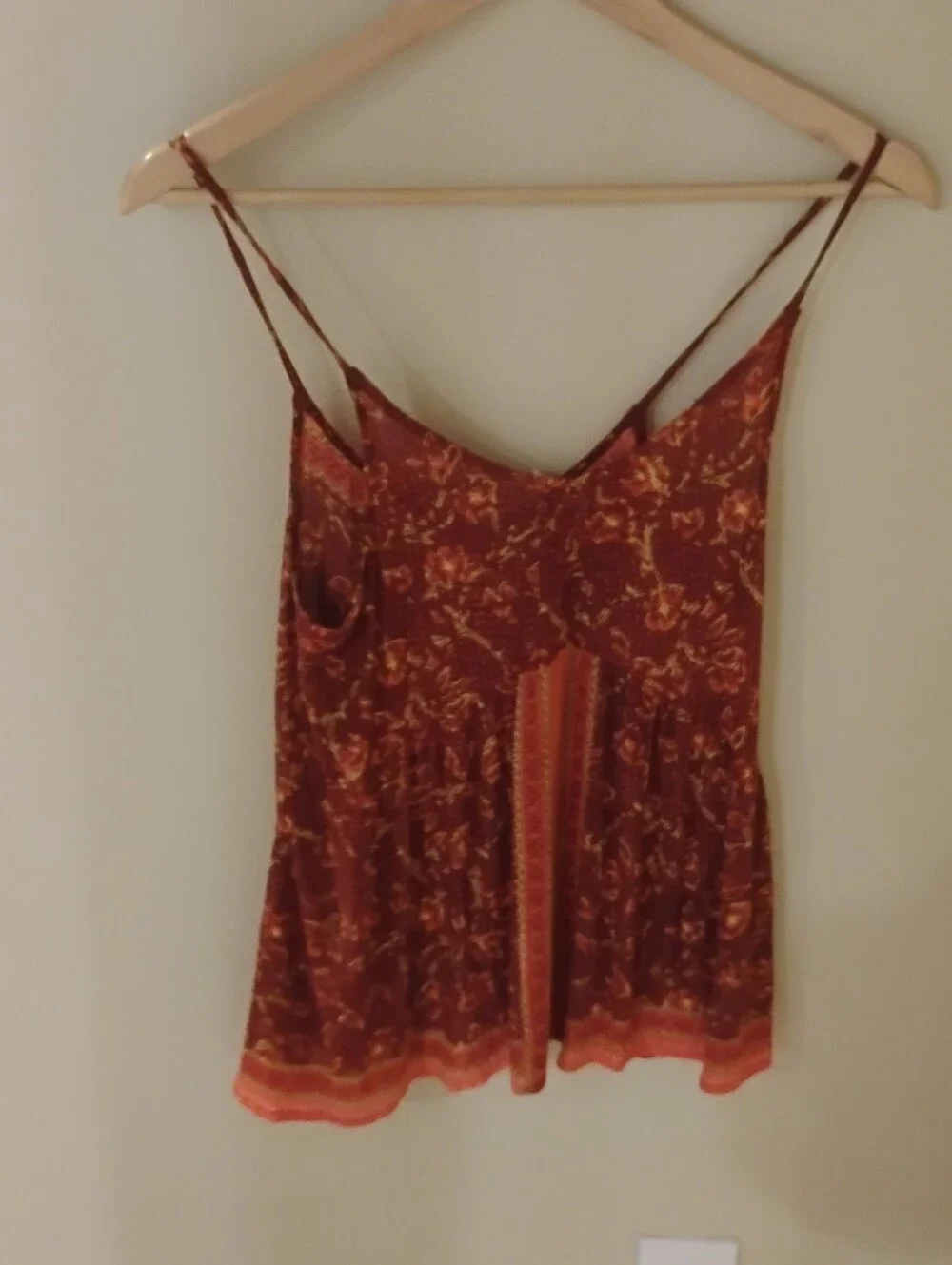 Free People FP One Womens Mixed Boho Print Cami Top Sz XS